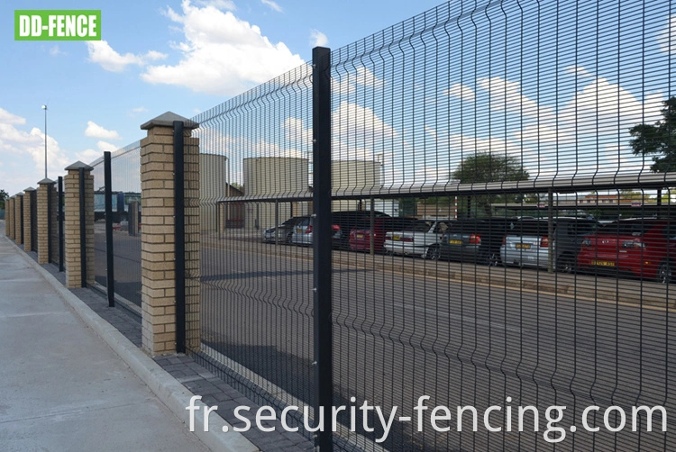 Haute sécurité soudé 358 clôture en métal coupé anti-montée pour la zone commerciale de l'aéroport de l'industrie de la villa
